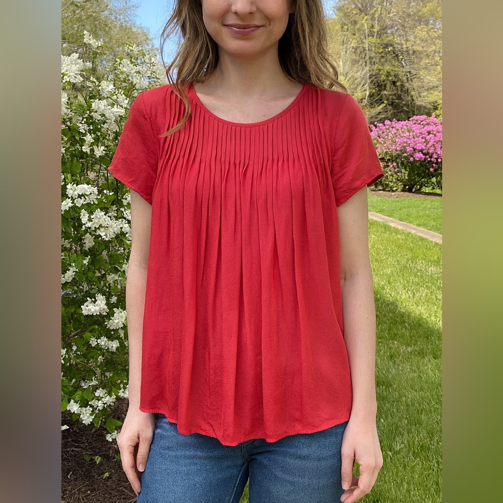 Dolan Left‎ Coast Collection Anthropologie Women's Top Blouse Coral XS
